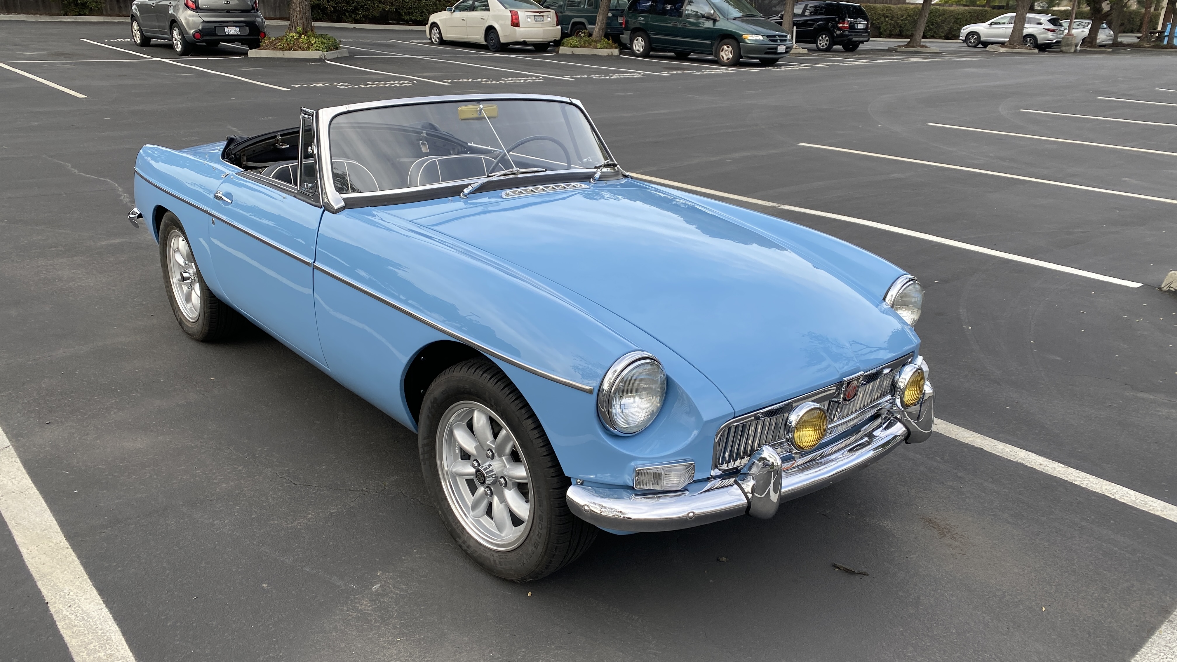 blue mgb 1963