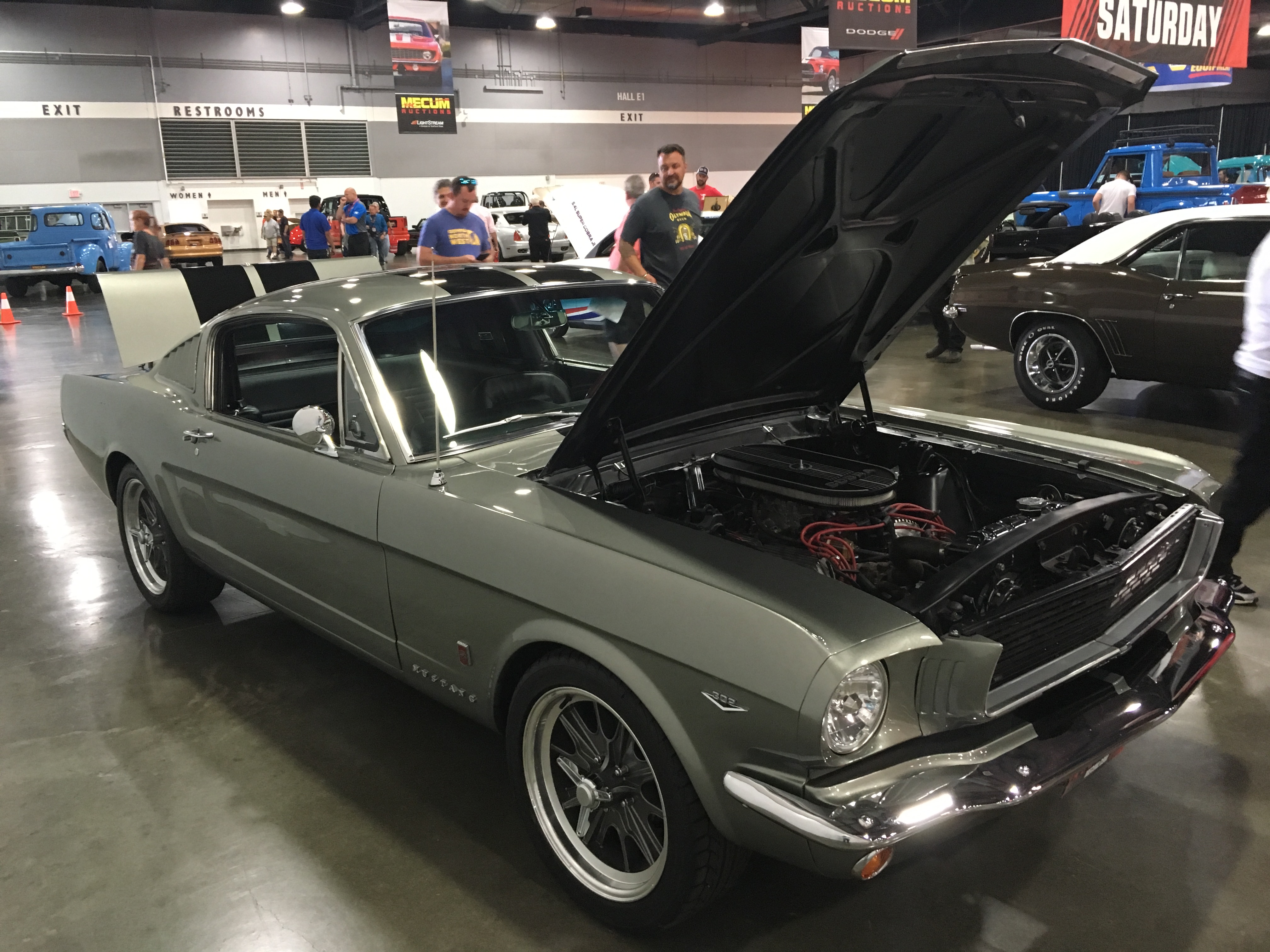 grey mustang 1966